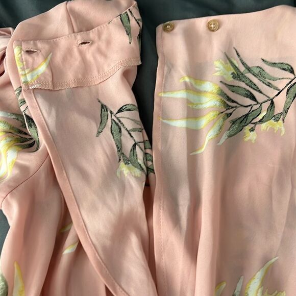 Sienna Sky Pink Floral Blouson Mini Dress Size XS - Picture 6 of 10